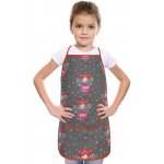Bellatex Dětská zástěrka Víla šedá růžová 47x60 cm – Hledejceny.cz
