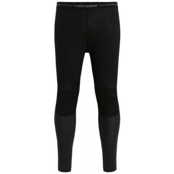 Icebreaker Mens 125 ZoneKnit Leggings Black/Jet Heather