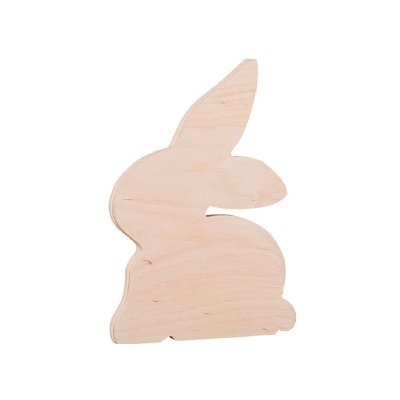ČistéDřevo Dřevěný ozdobný zajíc 10 cm – Zboží Dáma