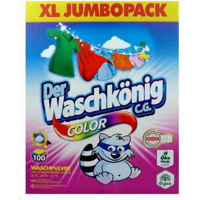 Waschkönig Color prací prášek 7,5 kg 100 PD – Zboží Mobilmania