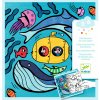 Výtvarné a kreativní sada DJECO Zábavná krabička s omalovánkami a hrami Oceán