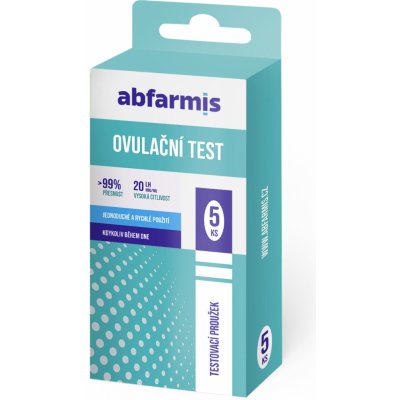 Abfarmis Ovulační test 20mIU/ml 5 ks – Hledejceny.cz