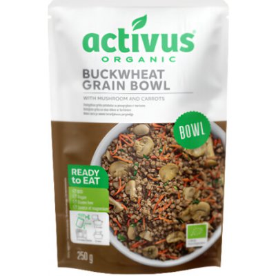 Activus ORGANIC Grain bowl s pohankou a houbami 250 g – Zboží Dáma