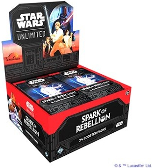 Star Wars Unlimited Spark of Rebellion Booster Box krabička