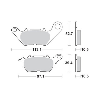 Brzdové destičky Brembo zadní YAMAHA X-MAX 300 rok 19-24 | Zboží Auto