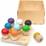 Montessori Ulanik dřevěná hračka "Mushroom meadow 9" – Sleviste.cz