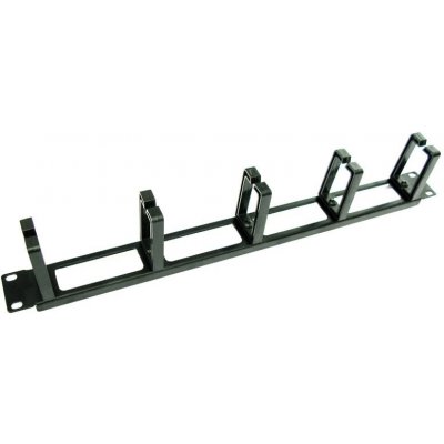Vyvazovací panel XtendLan CMP1UPLAST-B-P Vyvazovací panel, 1U, výška oka 68mm, plastové úchyty, průchozí, černý CMP1UPLAST-B-P – Sleviste.cz