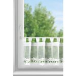 EUROFIRANY KRÁTKÁ ZÁCLONA NA POUTKÁCH KAJE 150X40 CM BÍLÁ – Hledejceny.cz