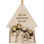 Clayre & Eef Béžová antik vánoční dekorace Betlém Nativity Scene - 16*6*21 cm – Hledejceny.cz
