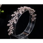 B-TOP Čelenka do vlasů s AAA zirkony TA169 Druh barvy: Stříbrná – Hledejceny.cz