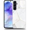 Pouzdro a kryt na mobilní telefon Samsung Picasee silikonové Samsung Galaxy A55 5G White tile čiré