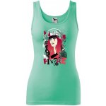 Dobrý Triko dámské tílko s potiskem Raining fire Mátová – Zboží Mobilmania