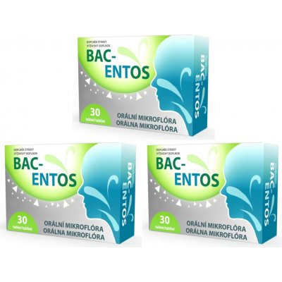 Bacentos orální mikroflóra (lantibiotika) 3 x 30 tablet – Hledejceny.cz