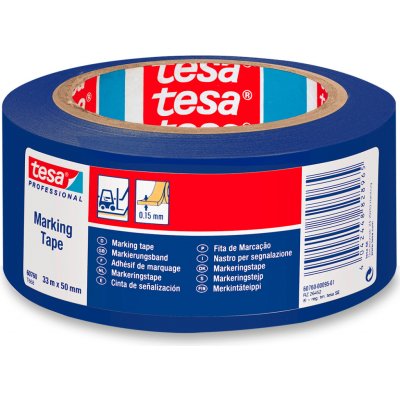 Tesa tape výstražná značkovací páska 50 mm x 33 m modrá – Hledejceny.cz