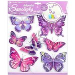 Anděl 10162 Samolepky na zeď motýli fialoví 38x31 cm – Zboží Dáma