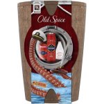 Old Spice Captain : deostick 50 ml + sprchový gel 3v1 250 ml + voda po holení 100 ml + dřevěný soudek – Zboží Mobilmania