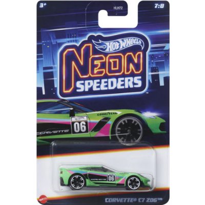 Hot Wheels Neon Speeders Corvette C7 Z06 – Zboží Dáma