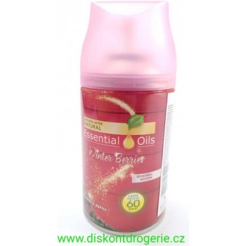 Air Wick Essential Oils Winter Berries - Zimní bobule automatický osvěžovač náhradní náplň 250 ml