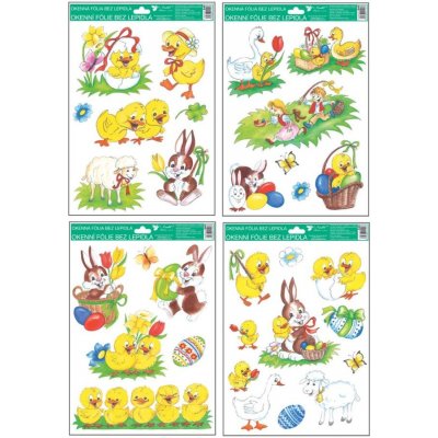Velikonoční dekorace Tradiční Velikonoce 33,5x25,5cm, okenní – Hledejceny.cz