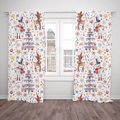 IMPAR Závěsy Vánoční relax (Rozměr : 140x250, Materiál: Blackout) – Zboží Mobilmania