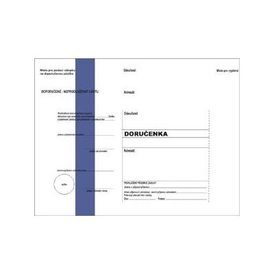 obálka C5 s doručenkou NCR - červený pruh – Zboží Živě