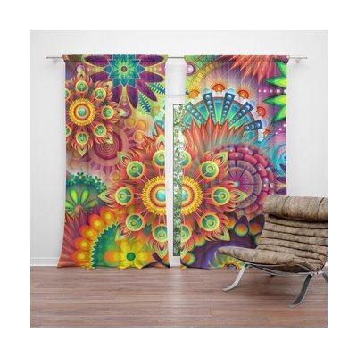 Sablio Závěs Barevné obrazce: 2ks 140x250cm – Hledejceny.cz