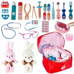 MalPlay DŘEVĚNÁ SADA MALÉHO ZUBNÍHO LÉKAŘE V KUFŘÍKU – Zbozi.Blesk.cz