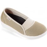 Nazouvací baleríny s pružným nártem béžové – Zboží Mobilmania