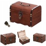 VELKÁ DŘEVĚNÁ POKLADNIČKA NA ZIP 14X15X20 CM – Sleviste.cz