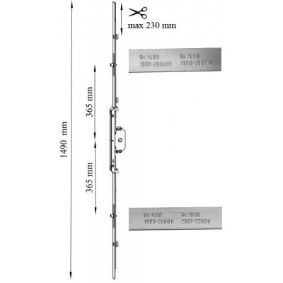 ROTO HKS 160Z/200Z převod konstantní GR.1490/2E 1601–2000 mm – Zbozi.Blesk.cz