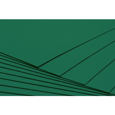 Tvrdý kreativní papír smaragdově zelený A4 - 300g