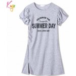 Kugo dívčí šaty WK0927 šedé – Zbozi.Blesk.cz