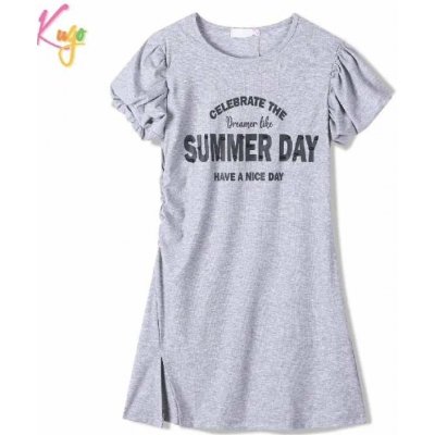 Kugo dívčí šaty WK0927 šedé – Zbozi.Blesk.cz