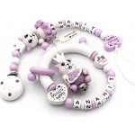 HappyKidsPraha Set Klip na dudlík a Chrastítko AURORA – Zboží Dáma