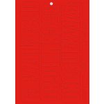 Nástěnková písmena a číslice - 4 sady, červené – Sleviste.cz