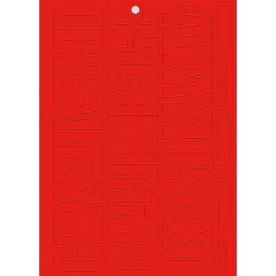 Nástěnková písmena a číslice - 4 sady, červené – Sleviste.cz