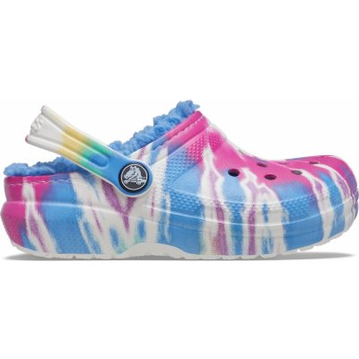 Crocs Classic Lined tie dye modrá – Sleviste.cz