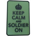 ARMED PATCHES PVC nášivka Keep calm and Solider on – Zboží Dáma