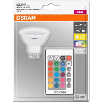 Osram RGBW PAR16 bílá 230V GU10 LED EQ25 2700K G13577 G13577