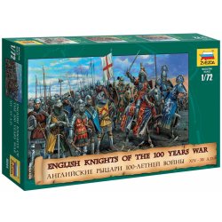 Zvezda Wargames AoB figurky 8044 English Knights 100 Years War 1:72