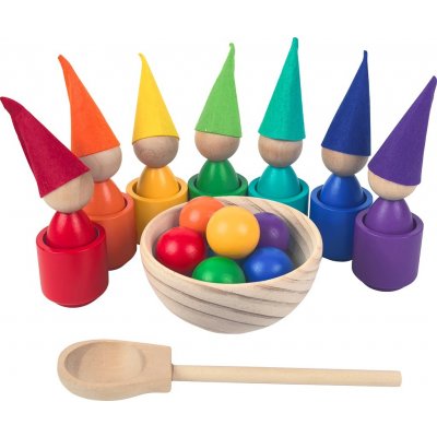 2Kids Toys duhové panenky s míčky 7 barev – Zboží Dáma