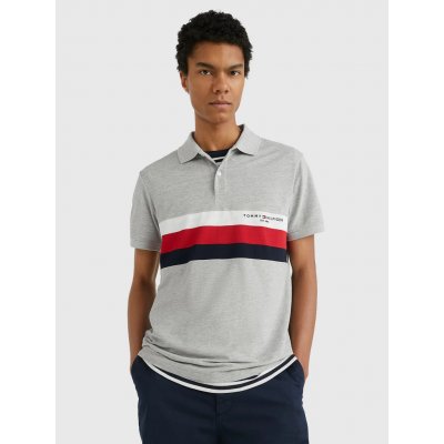 Tommy Hilfiger pánské polo tričko P01 šedé – Zbozi.Blesk.cz