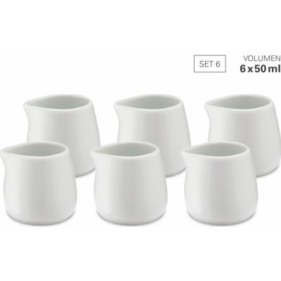 WEIS Porcelánové konvičky na mléko 50 ml sada 6 ks – Zboží Dáma