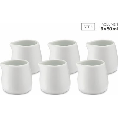 WEIS Porcelánové konvičky na mléko 50 ml sada 6 ks – Zbozi.Blesk.cz