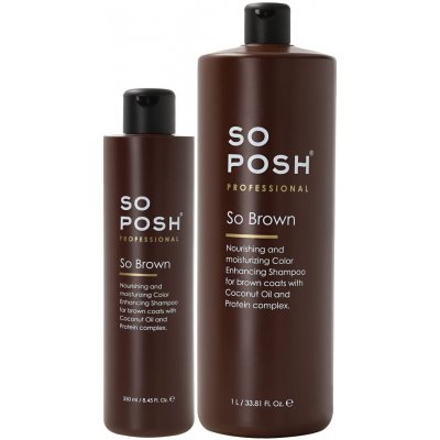 SO POSH šampon pro hnědou srst 250 ml – HobbyKompas.cz