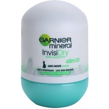 Garnier Mineral Invisi Dry antiperspirant roll-on 48h (Anti White Marks) 50 ml