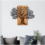 ASIR Dřevená dekorace na zeď STROM ŽIVOTA kov 72 cm – Sleviste.cz