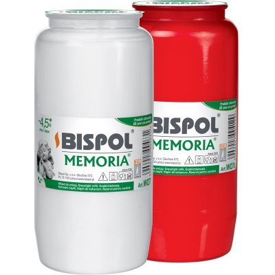 Bispol Hřbitovní olejová dušičková pietní 14x6,7cm červená 320 g – Zboží Mobilmania