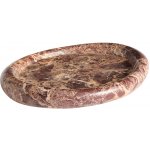 Kave Home Hnědý mramorový tác Lenorel 30 x 23 cm – Zboží Dáma