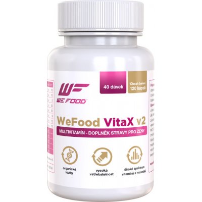 WeFood VitaX MultiVitamín pro ženy 120 kapslí 60 dávek